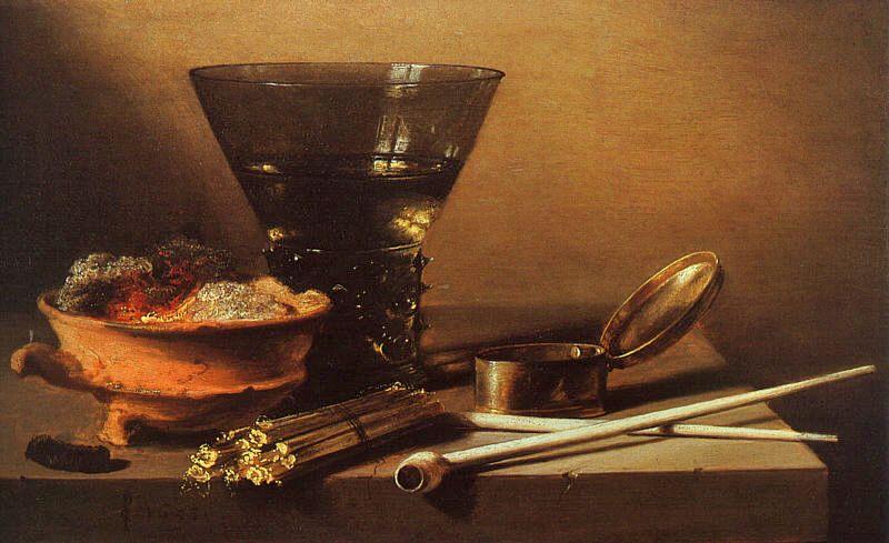 Petrus Christus Still Life with Wine and Smoking Implements oil painting image